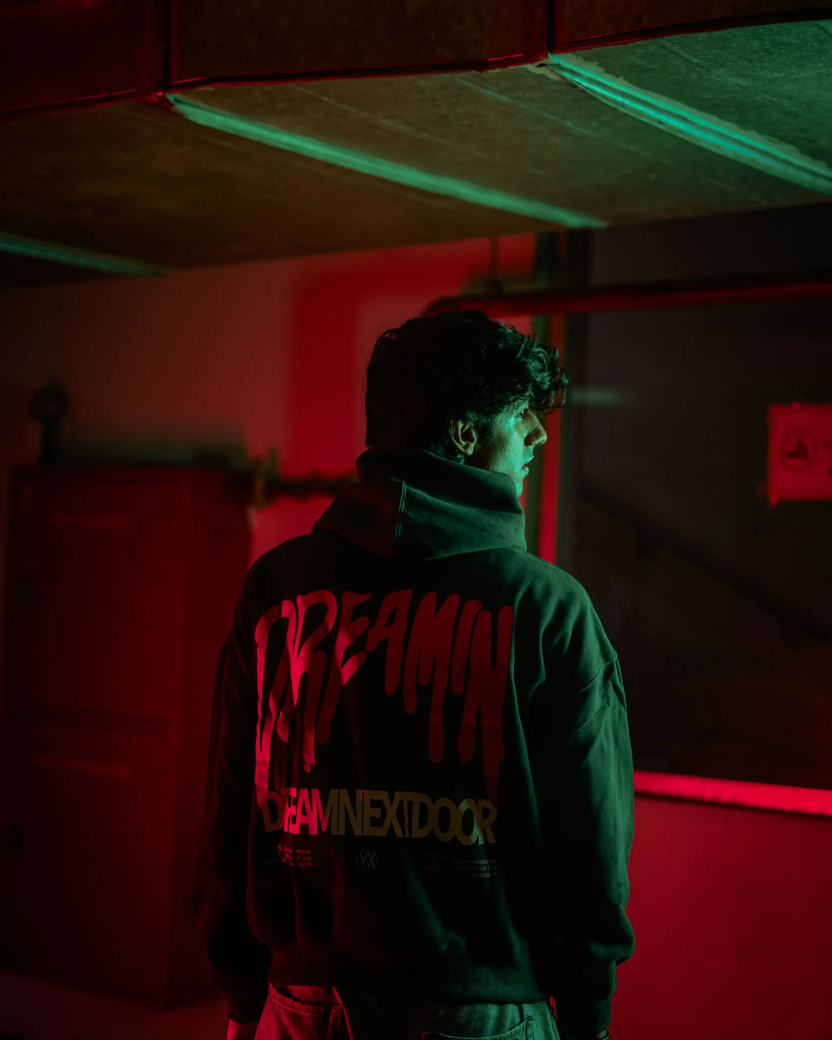 Raven Attire Daydreamer oversized hoodie in dark green