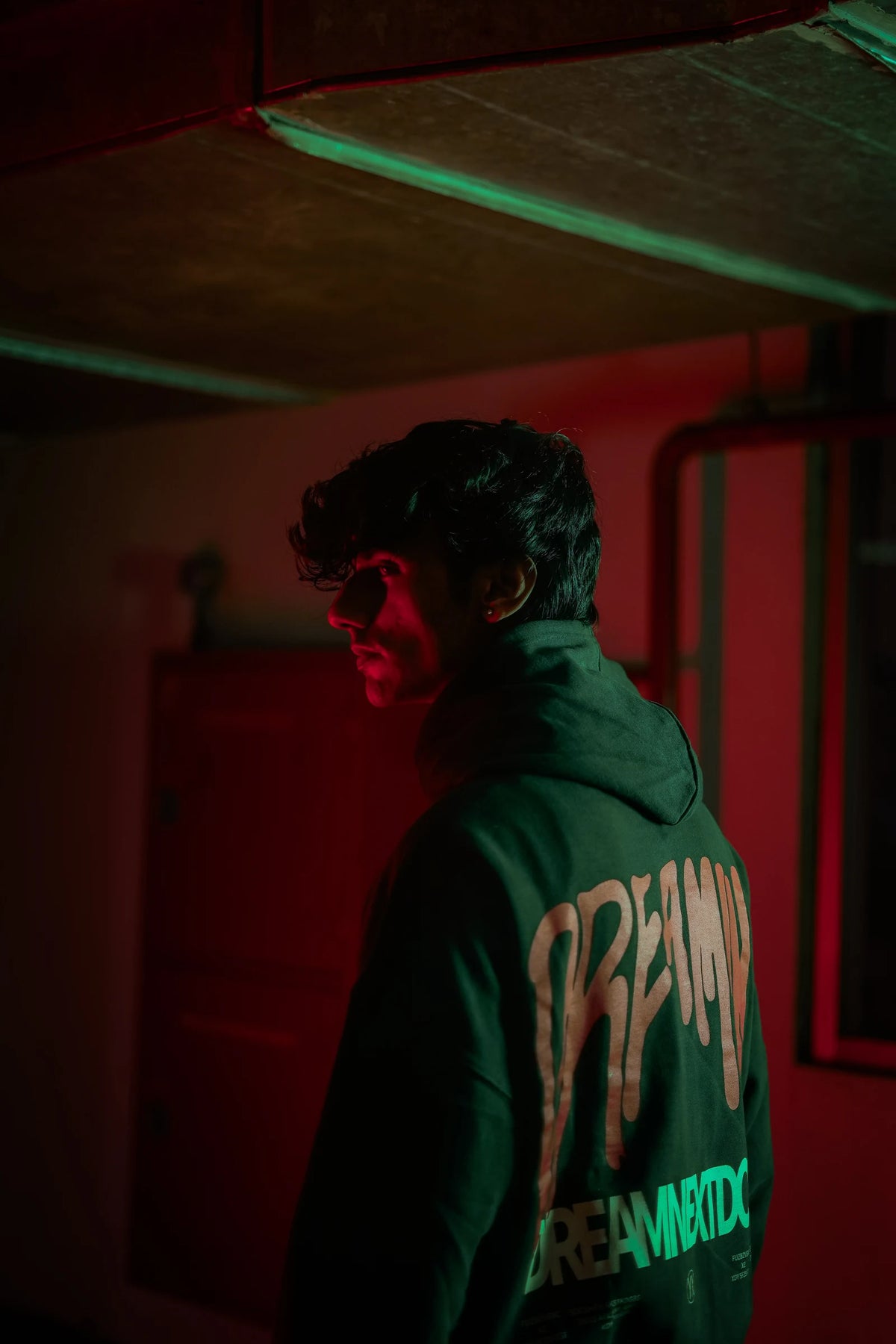 Raven Attire Daydreamer oversized hoodie in dark green