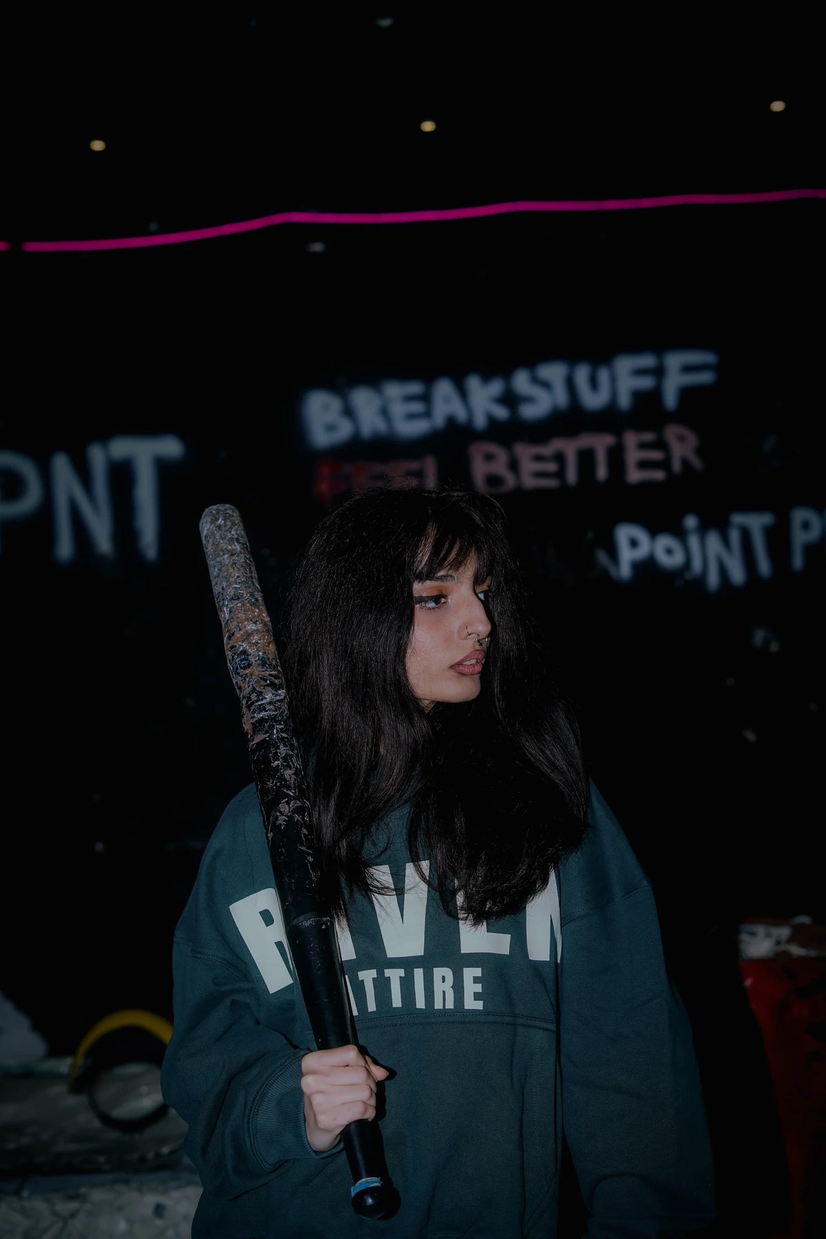 Raven Attire Daydreamer oversized hoodie in dark green