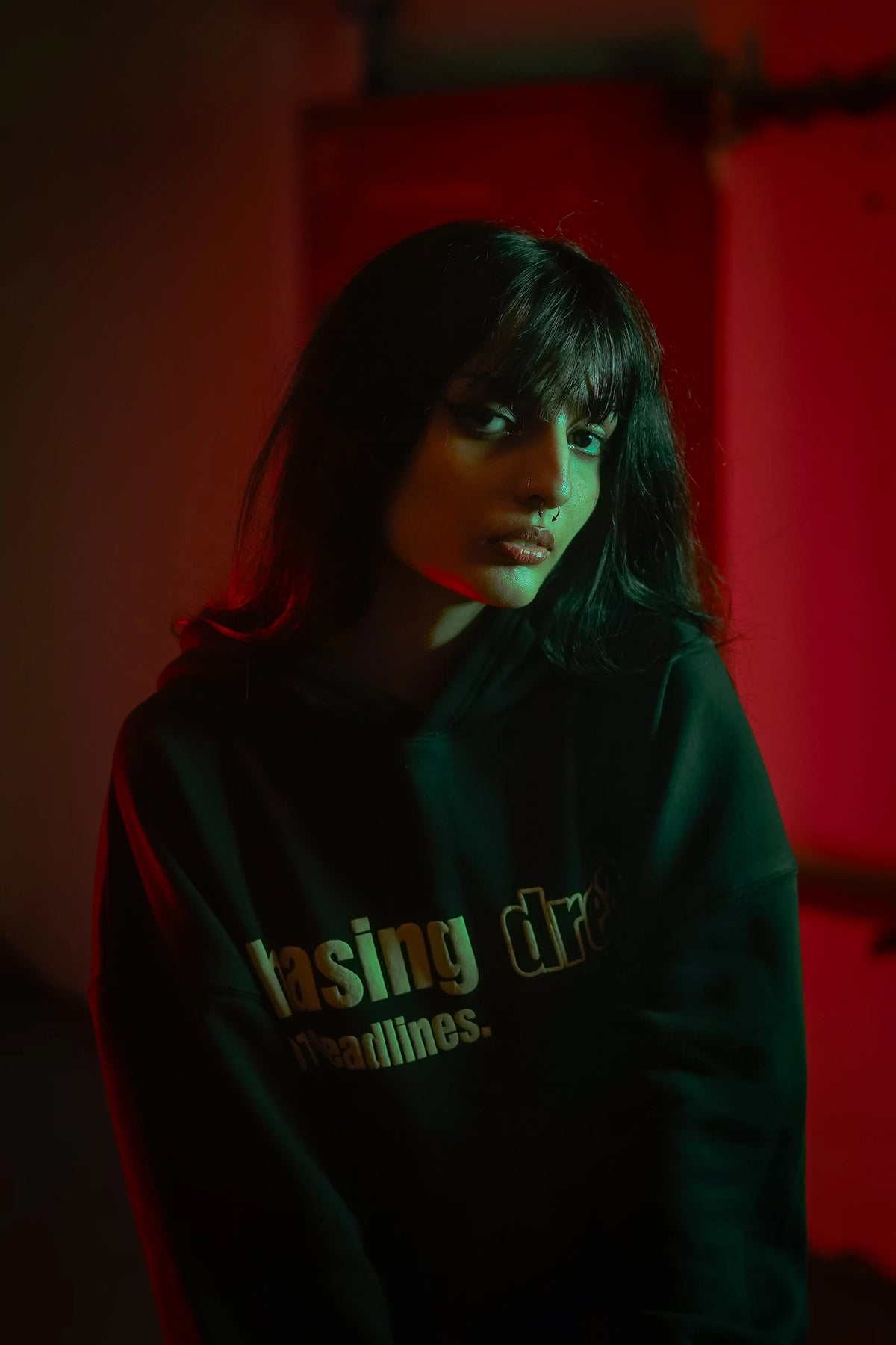 Raven Attire Driven oversized hoodie in black