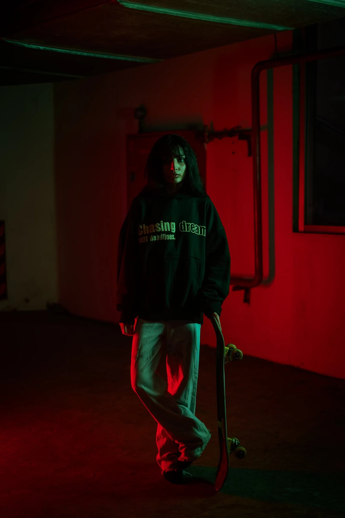 Raven Attire Driven oversized hoodie in black
