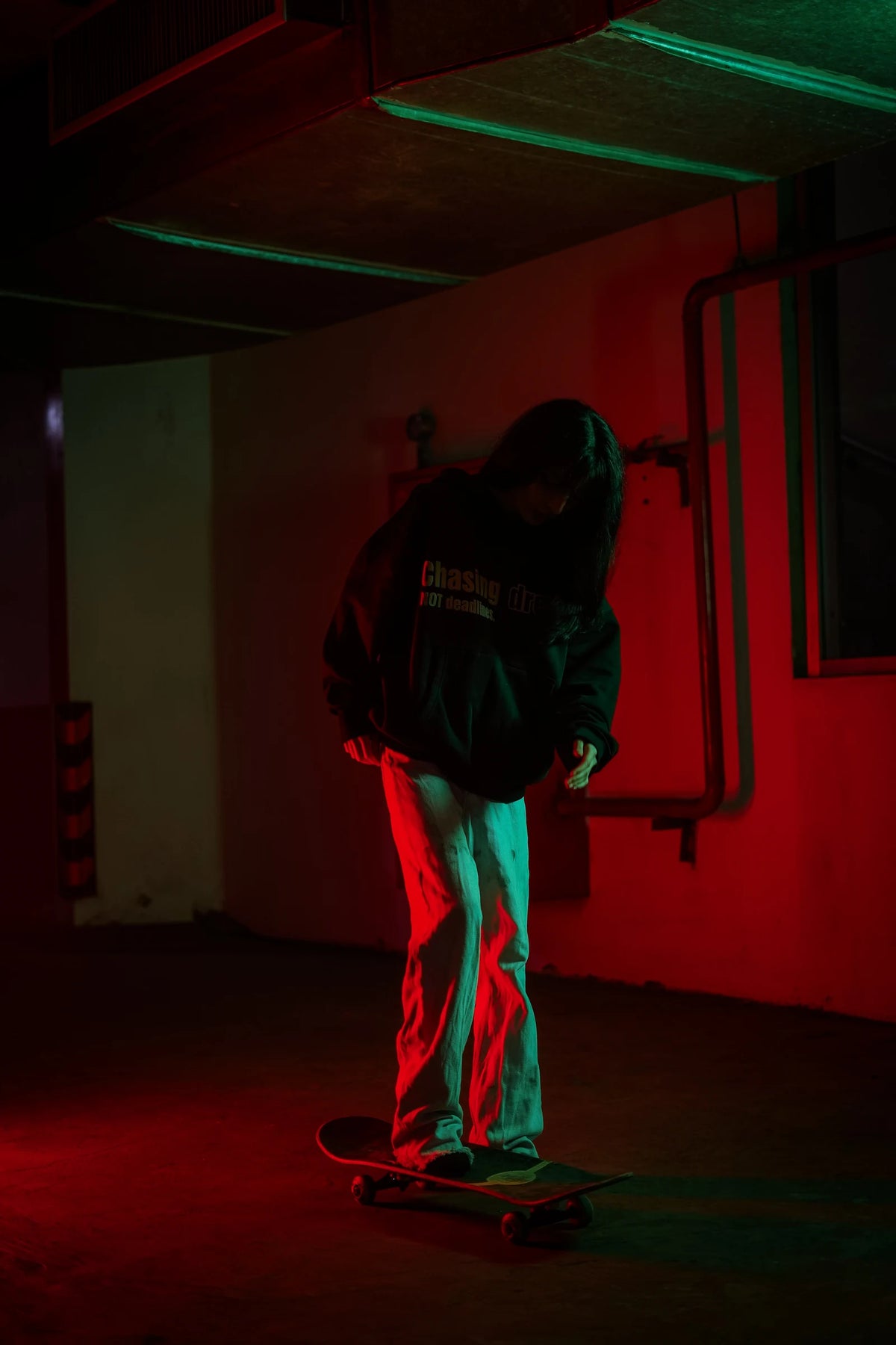 Raven Attire Driven oversized hoodie in black