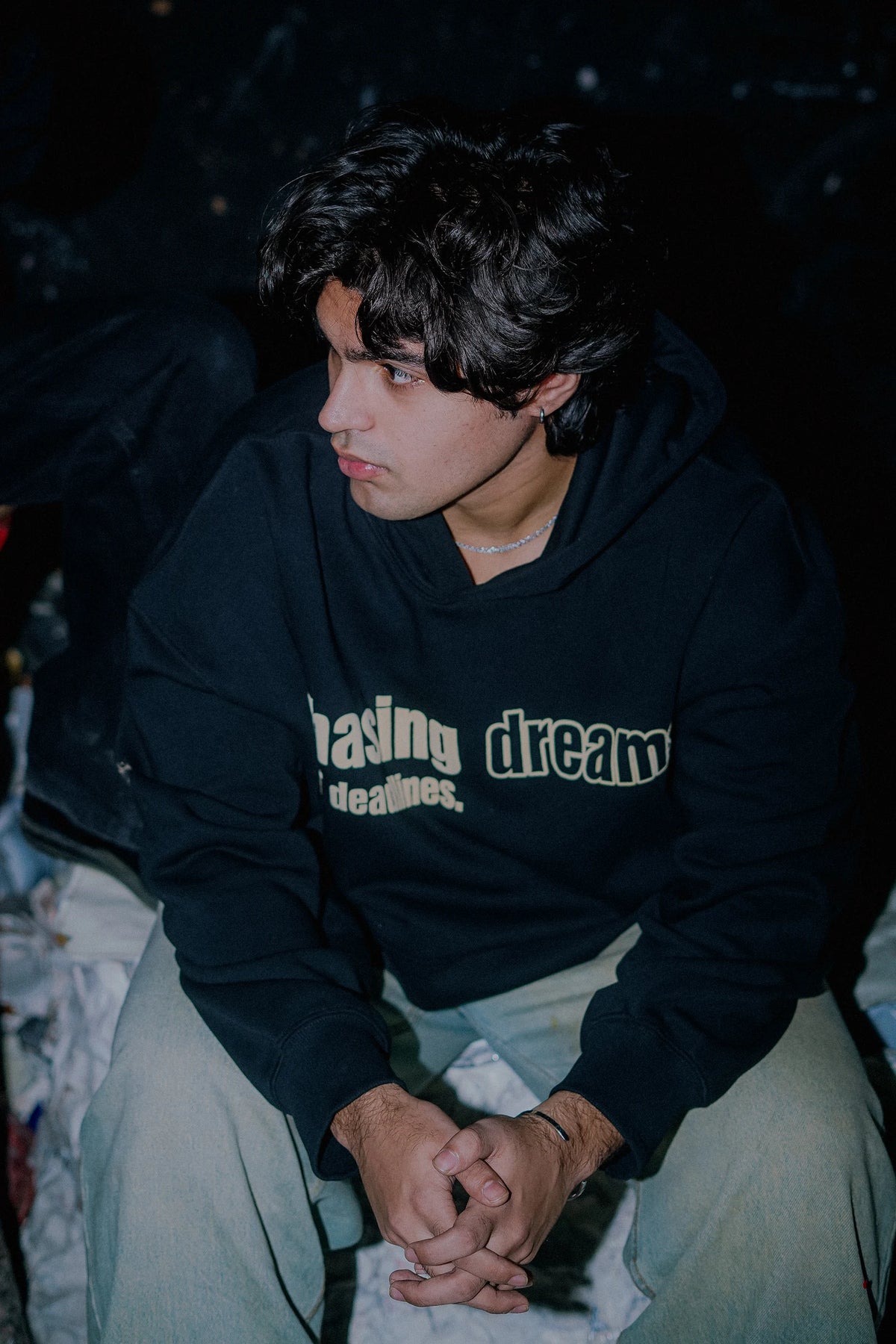 Raven Attire Driven oversized hoodie in black